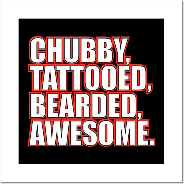 Chubby Tattooed Bearded Wall Art by KitsuneMask